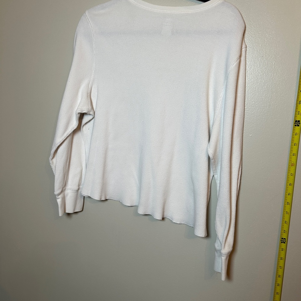 White thermal shirt
